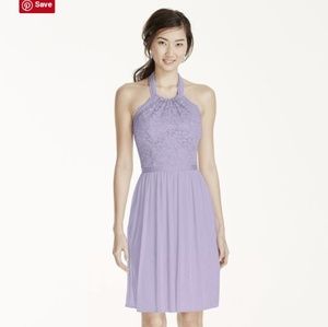 Davids Bridal Style #F17020 in Iris